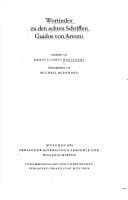 Tapa de Wortindex zu den echten Schriften Guidos von Arezzo