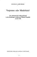 Tapa de Vorposten oder Minderheit?