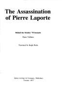 Tapa de The assassination of Pierre Laporte