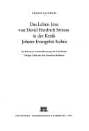 Tapa de Das Leben Jesu von David Friedrich Strauss in der Kritik Johann Evangelist Kuhns