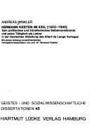 Tapa de Hermann Kesten im Exil (1933-1940)