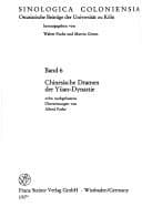 Tapa de Chinesische Dramen der Yüan-Dynastie