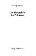 Tapa de Die Einsamkeit des Politikers
