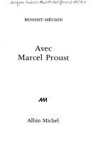 Tapa de Avec Marcel Proust