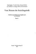 Tapa de Vom Nutzen der Soziolinguistik