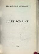 Tapa de Jules Romains