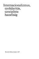 Tapa de Internacionalizmus, szolidaritás, szocialista hazafiság