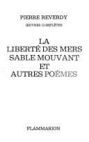 Tapa de La liberté des mers ; Sable mouvant, et autres poèmes