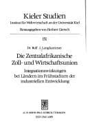 Tapa de Die Zentralafrikanische Zoll- und Wirtschaftsunion