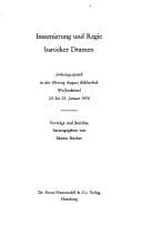 Tapa de Inszenierung und Regie barocker Dramen