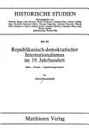 Tapa de Republikanisch-demokratischer Internationalismus im 19. Jahrhundert