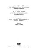Tapa de Vom Ancien Régime zur französischen revolution = De l'Ancien Régime à la révolution française