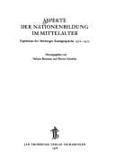 Tapa de Aspekte der Nationenbildung im Mittelalter