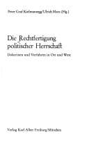 Tapa de Die Rechtfertigung politischer Herrschaft