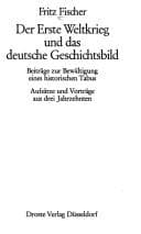 Tapa de Der Erste Weltkrieg und das deutsche Geschichtsbild