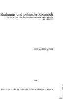 Tapa de Idealismus und politische Romantik