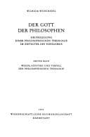 Tapa de Der Gott der Philosophen