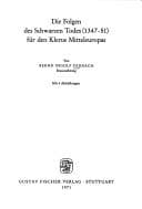 Tapa de Die Folgen des Schwarzen Todes (1347-51) für den Klerus Mitteleuropas