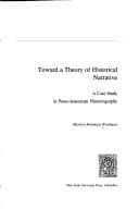 Tapa de Toward a theory of historical narrative