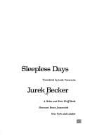 Tapa de Sleepless days