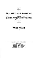 Tapa de The very rich hours of Count von Stauffenberg