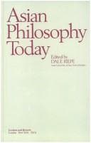 Tapa de Asian philosophy today