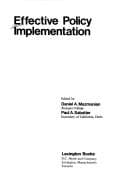 Tapa de Effective policy implementation