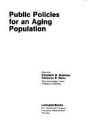 Tapa de Public policies for an aging population