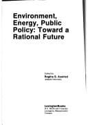 Tapa de Environment, energy, public policy