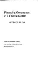 Tapa de Financing government in a Federal system