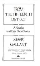 Tapa de From the Fifteenth District