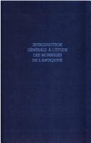 Tapa de Introduction générale à l'étude des monnaies de l'antiquité