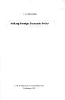Tapa de Making foreign economic policy