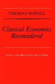 Tapa de Classical economics reconsidered. --
