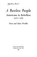Tapa de A restless people