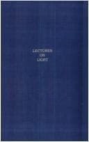 Tapa de Lectures on light