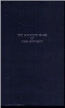 Tapa de The scientific work of John Winthrop