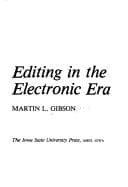 Tapa de Editing in the electronic era