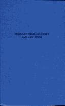 Tapa de American Negro slavery and abolition