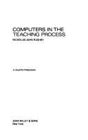 Tapa de Computers in the teaching process