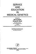 Tapa de Service and education in medical genetics