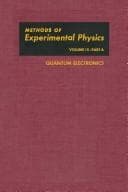 Tapa de Quantum Electronics, Part A (Methods in Experimental Physics)