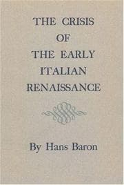 Tapa de The crisis of the early Italian Renaissance
