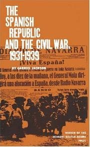 Tapa de The Spanish Republic and the Civil War, 1931-1939