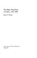 Tapa de The right-wing press in France, 1792-1800