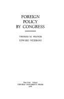 Tapa de Foreign policy by Congress