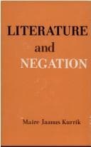Tapa de Literature and negation