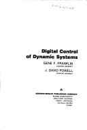 Tapa de Digital control of dynamic systems