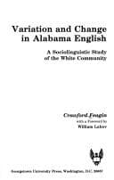 Tapa de Variation and change in Alabama English