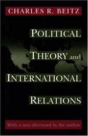 Tapa de Political theory and international relations